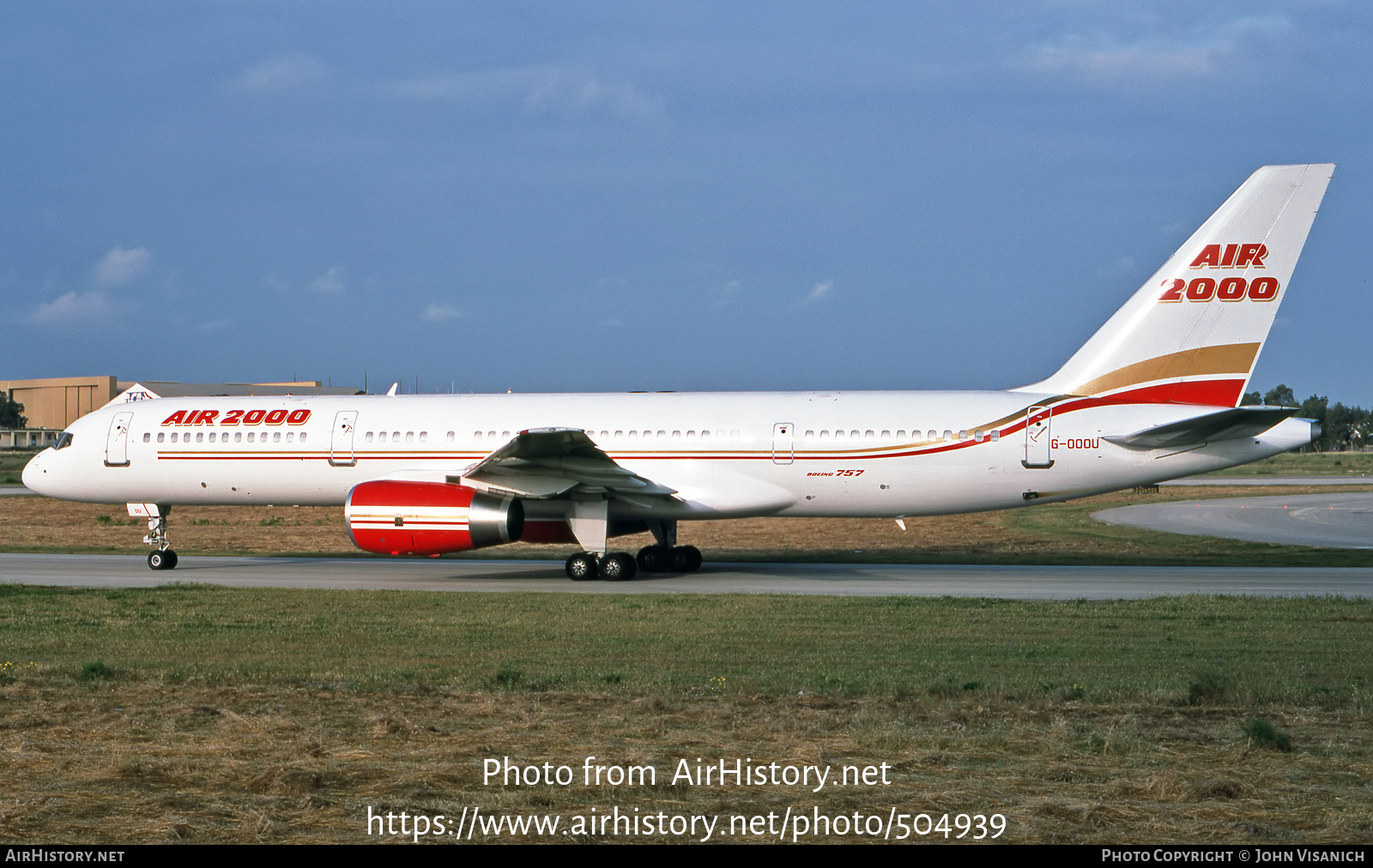 Aircraft Photo of G-OOOU | Boeing 757-2Y0 | Air 2000 | AirHistory.net #504939