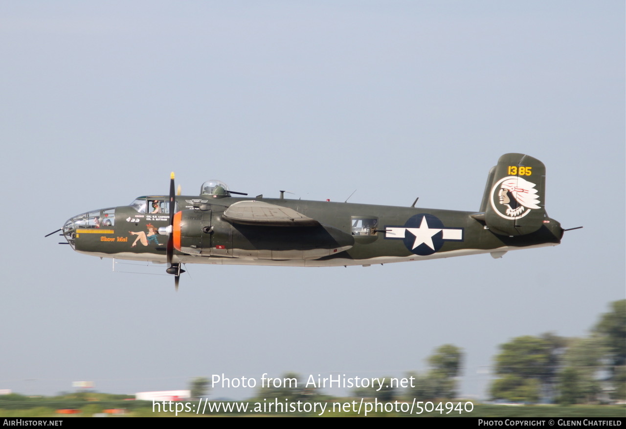 Aircraft Photo of N345TH / 1385 | North American TB-25N Mitchell | USA - Air Force | AirHistory.net #504940