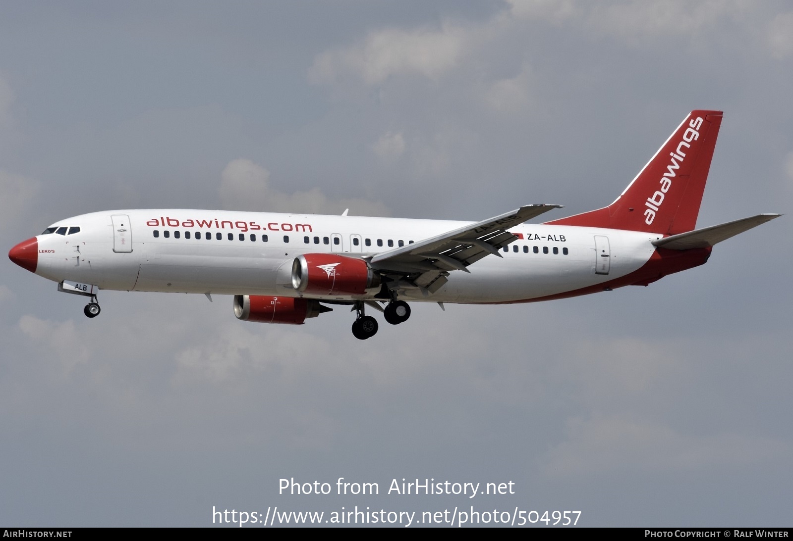 Aircraft Photo of ZA-ALB | Boeing 737-46J | Albawings | AirHistory.net #504957