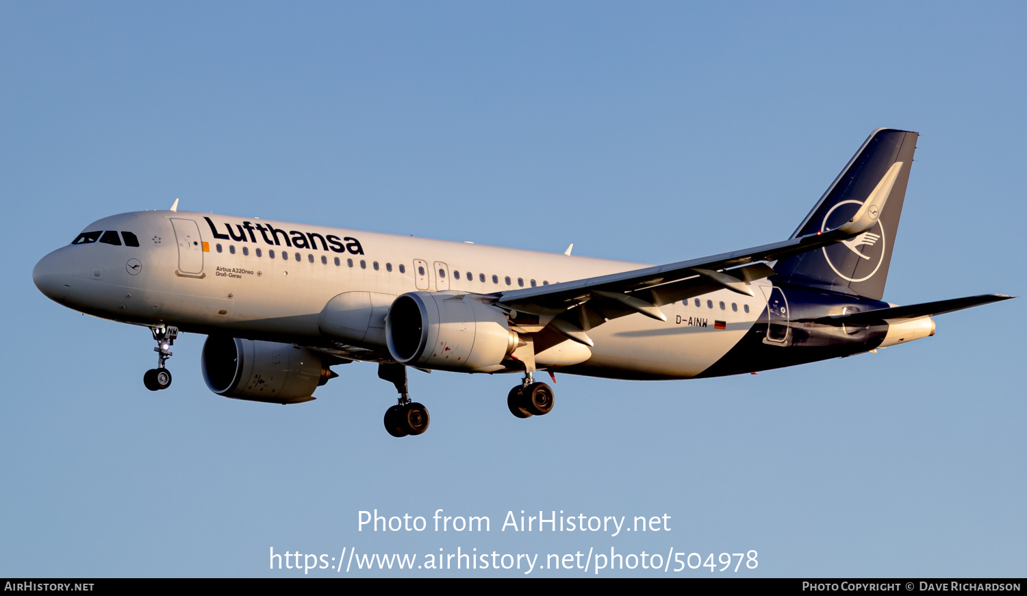 Aircraft Photo of D-AINW | Airbus A320-271N | Lufthansa | AirHistory.net #504978