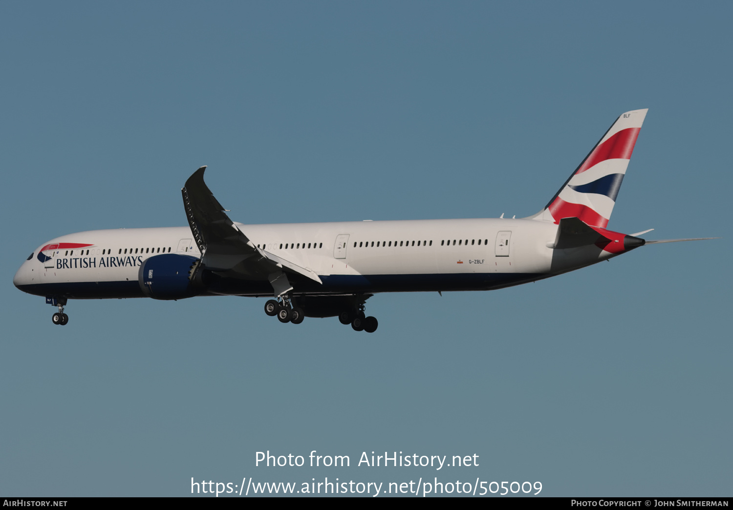 Aircraft Photo of G-ZBLF | Boeing 787-10 Dreamliner | British Airways | AirHistory.net #505009