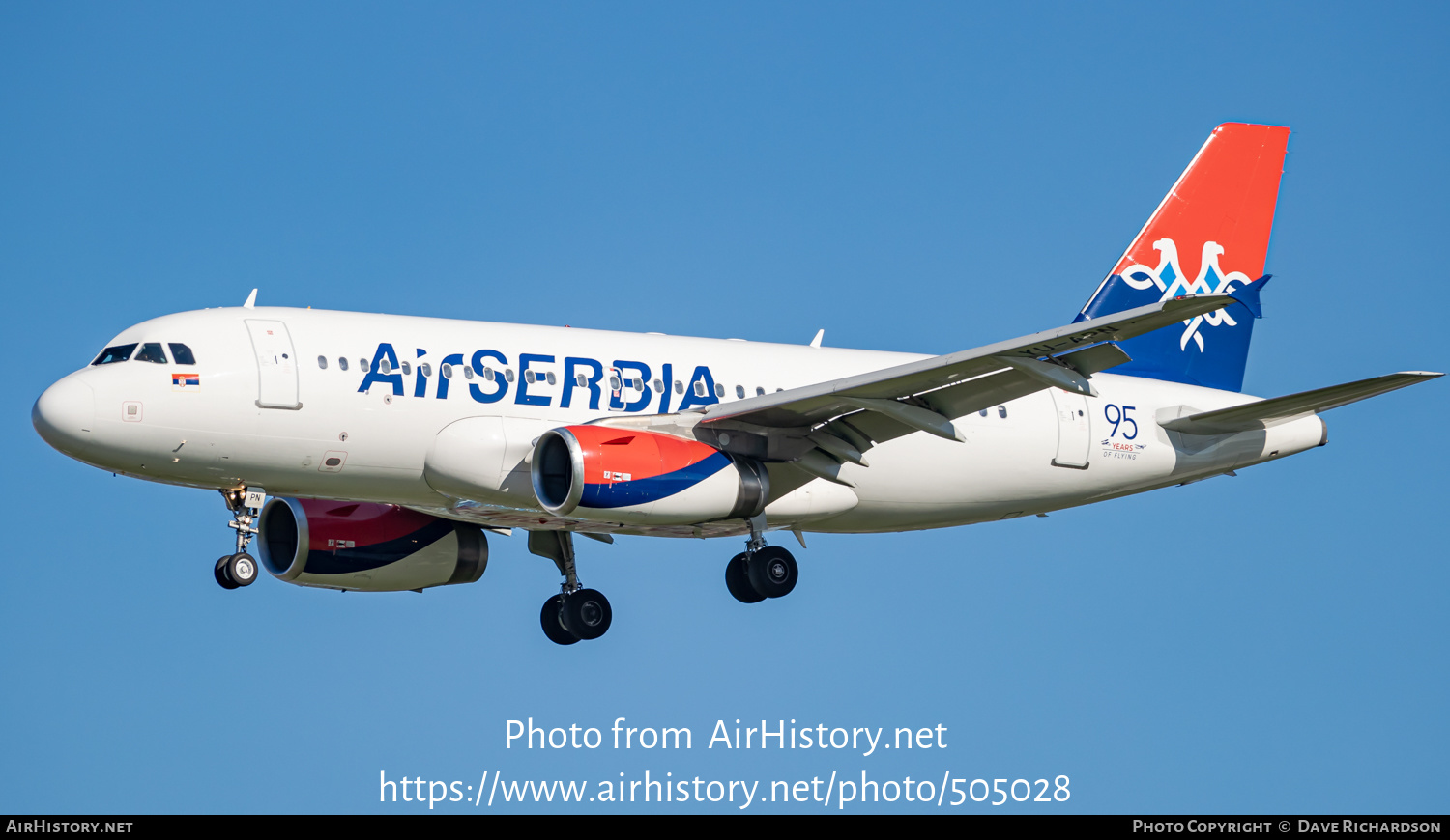 Aircraft Photo of YU-APN | Airbus A319-132 | Air Serbia | AirHistory.net #505028