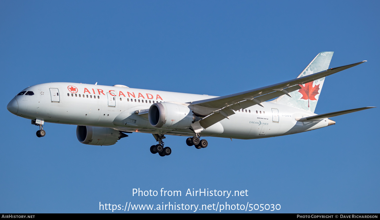 Aircraft Photo of C-GHPX | Boeing 787-8 Dreamliner | Air Canada | AirHistory.net #505030