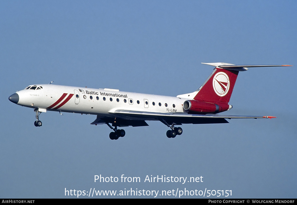 Aircraft Photo of YL-LBM | Tupolev Tu-134B-3 | Baltic International | AirHistory.net #505151