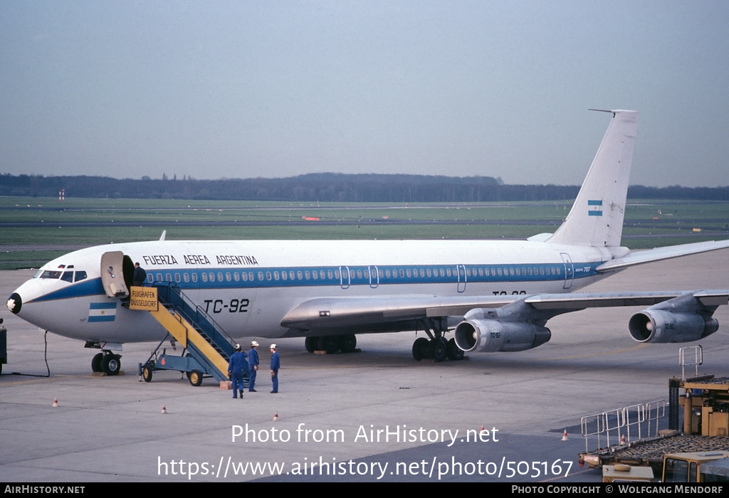 Aircraft Photo of TC-92 | Boeing 707-372C | Argentina - Air Force | AirHistory.net #505167