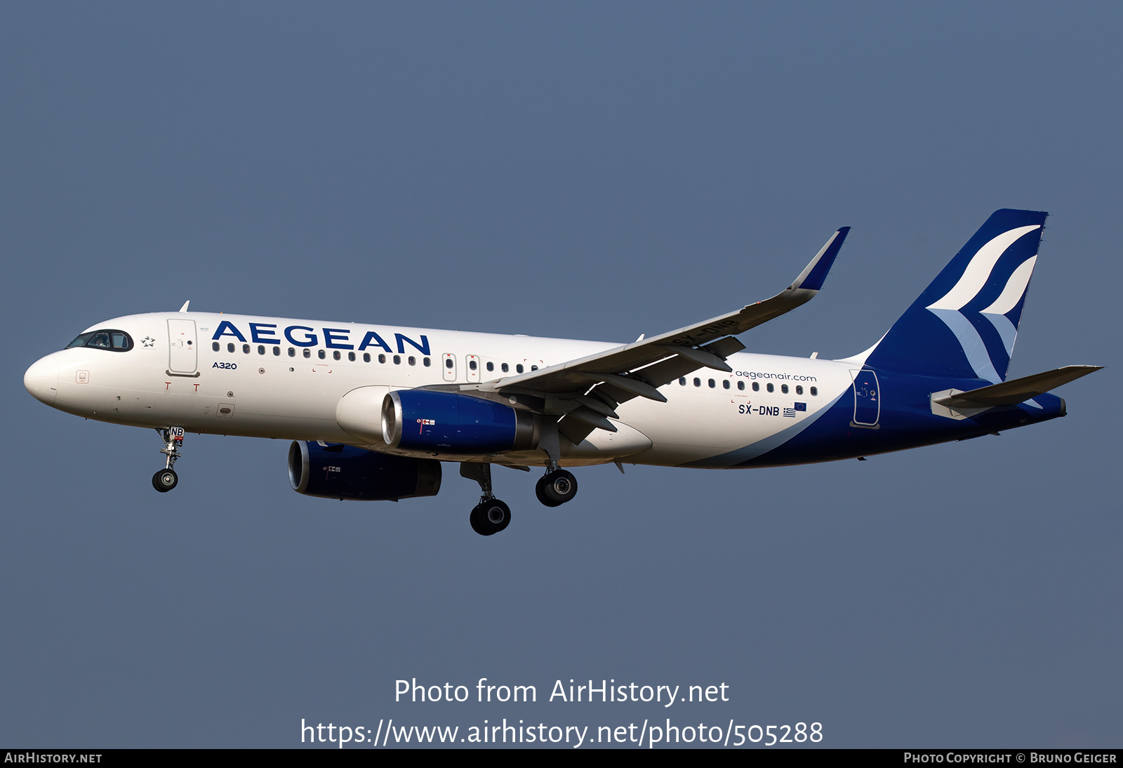 Aircraft Photo Of SX-DNB | Airbus A320-232 | Aegean Airlines ...