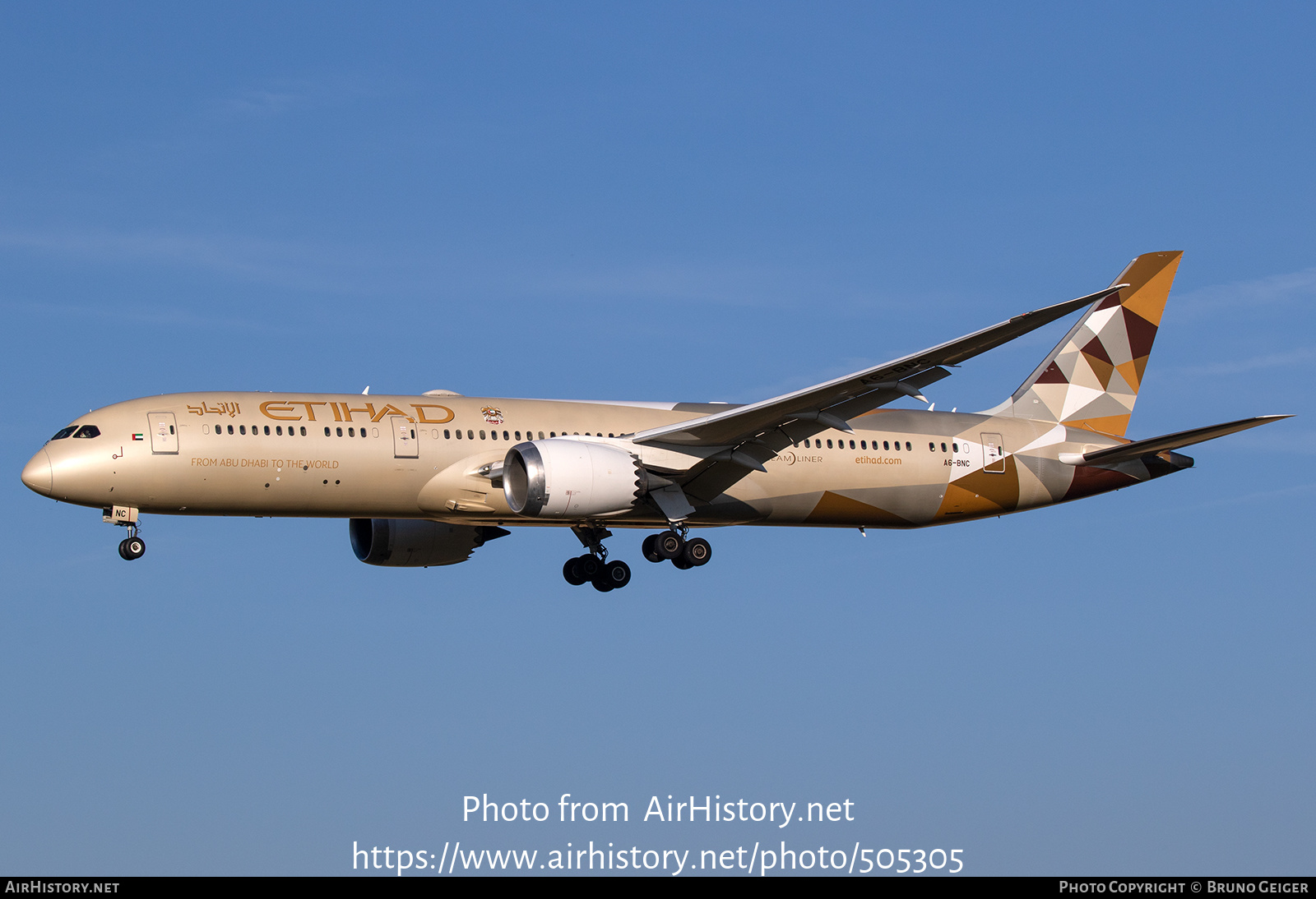 Aircraft Photo of A6-BNC | Boeing 787-9 Dreamliner | Etihad Airways ...