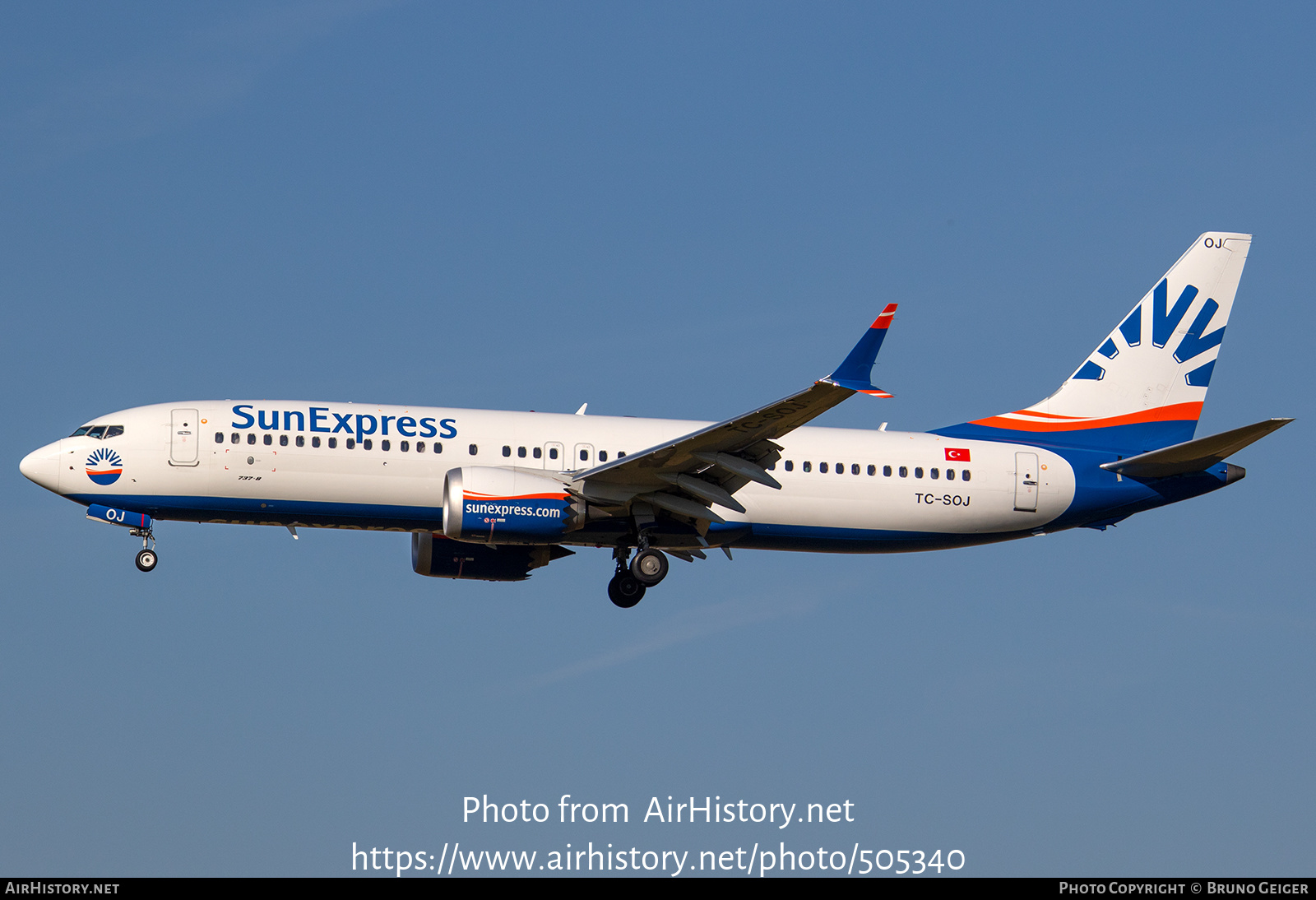 Aircraft Photo of TC-SOJ | Boeing 737-8 Max 8 | SunExpress | AirHistory.net #505340