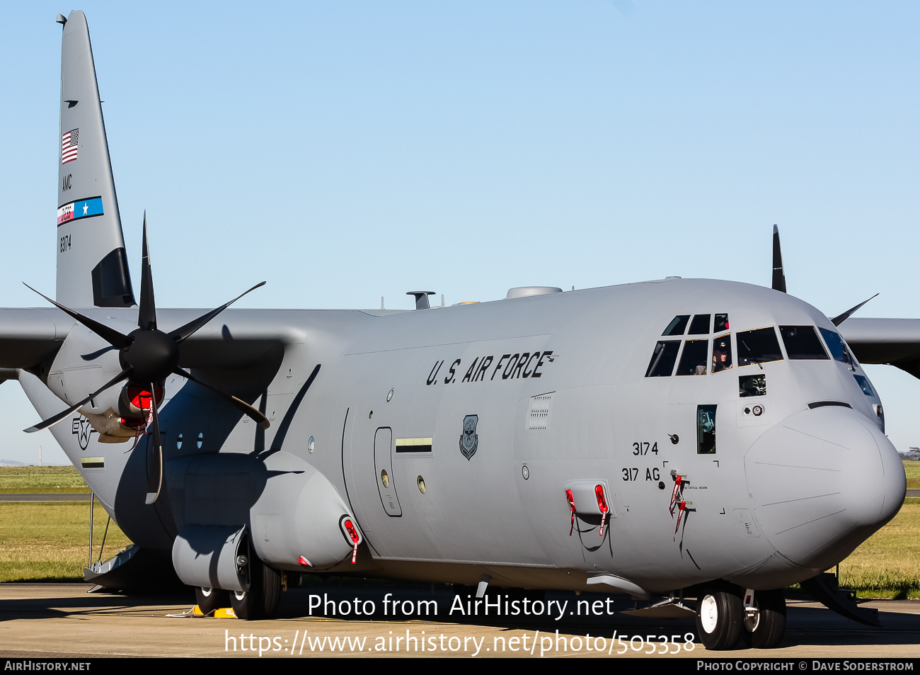 Aircraft Photo of 08-3174 / 83174 | Lockheed Martin C-130J-30 Hercules ...