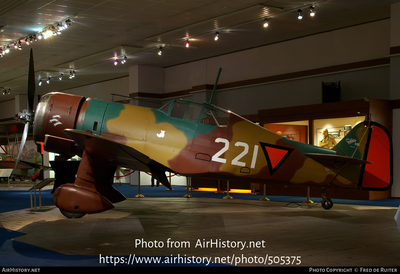 Aircraft Photo of 221 | Fokker D.XXI (replica) | Netherlands - Air Force | AirHistory.net #505375