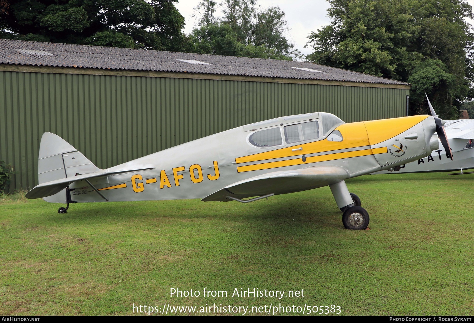 Aircraft Photo of G-AFOJ | De Havilland D.H. 94 Moth Minor Coupe | The London Aeroplane Club | AirHistory.net #505383