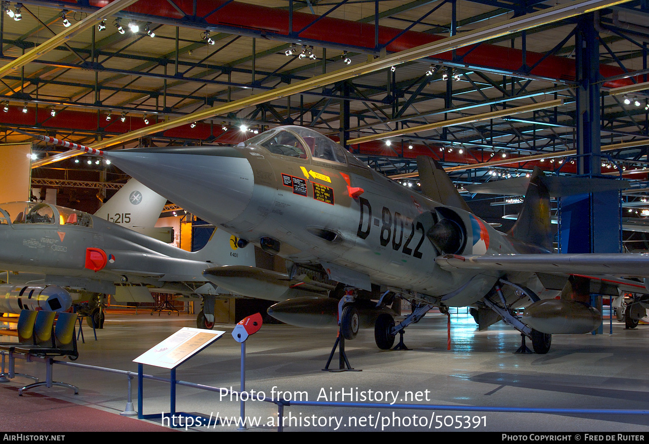 Aircraft Photo of D-8022 | Lockheed F-104G Starfighter | Netherlands - Air Force | AirHistory.net #505391