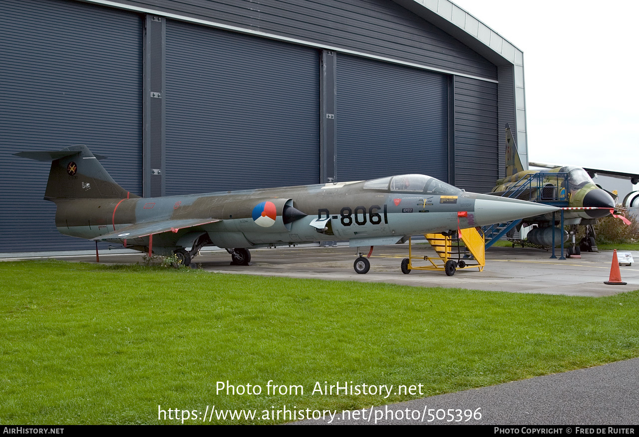 Aircraft Photo of D-8061 | Lockheed F-104G Starfighter | Netherlands - Air Force | AirHistory.net #505396