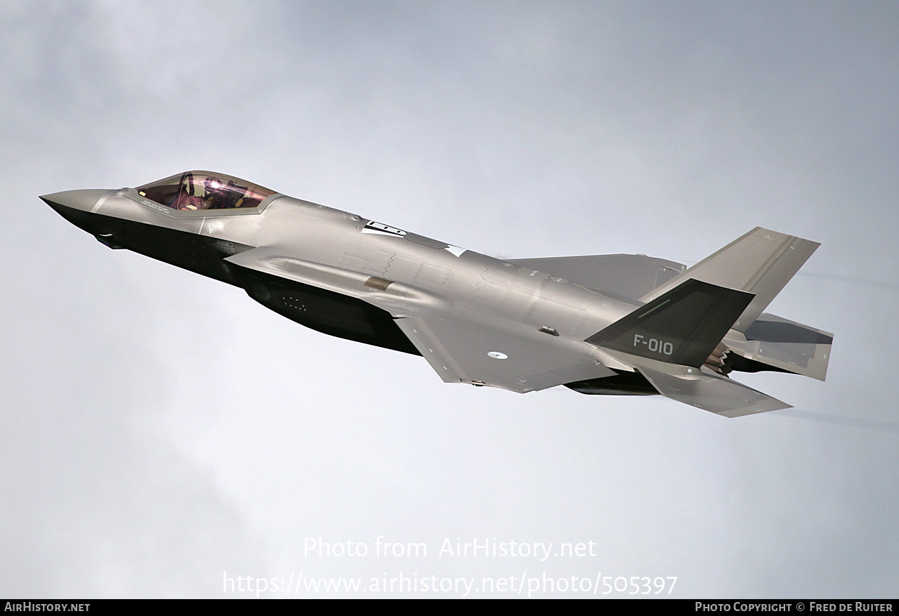 Aircraft Photo of F-010 | Lockheed Martin F-35A Lightning II | Netherlands - Air Force | AirHistory.net #505397