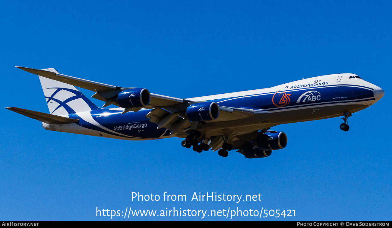 Aircraft Photo of VQ-BRJ | Boeing 747-8HVF/SCD | ABC - AirBridgeCargo Airlines | AirHistory.net #505421