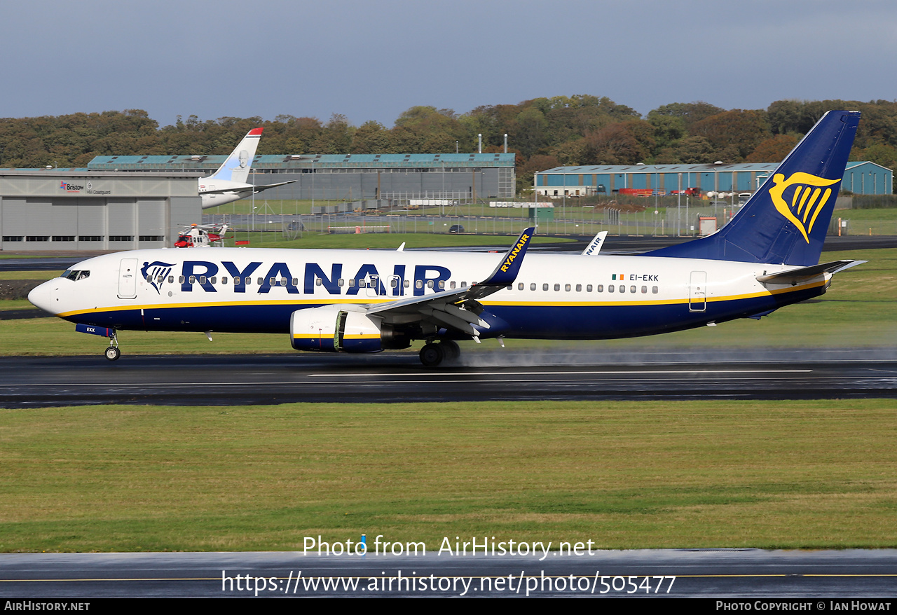 Aircraft Photo of EI-EKK | Boeing 737-8AS | Ryanair | AirHistory.net #505477