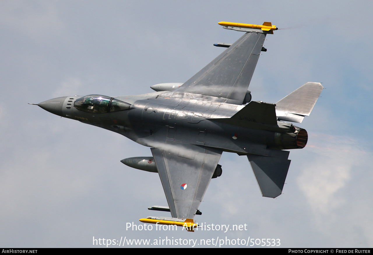 Aircraft Photo of J-512 | General Dynamics F-16AM Fighting Falcon | Netherlands - Air Force | AirHistory.net #505533