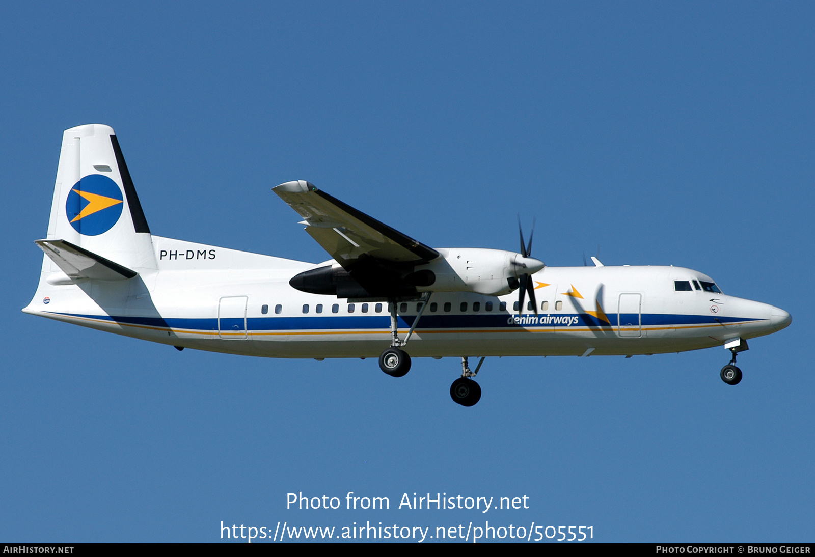 Aircraft Photo of PH-DMS | Fokker 50 | Denim Airways | AirHistory.net #505551