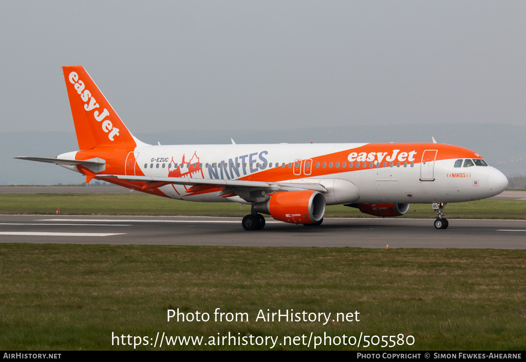 Aircraft Photo of G-EZUC | Airbus A320-214 | EasyJet | AirHistory.net #505580