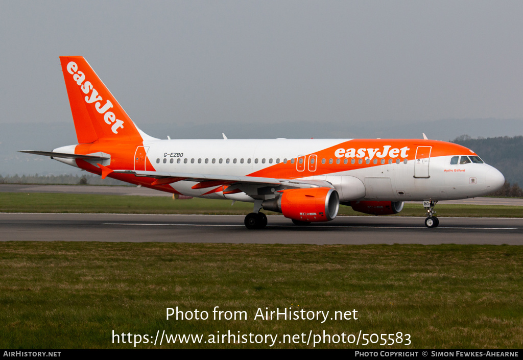 Aircraft Photo of G-EZBO | Airbus A319-111 | EasyJet | AirHistory.net #505583