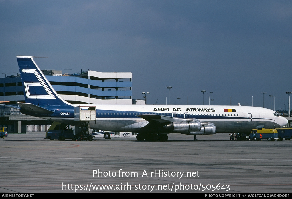 Aircraft Photo of OO-ABA | Boeing 707-351C | Abelag Airways | AirHistory.net #505643