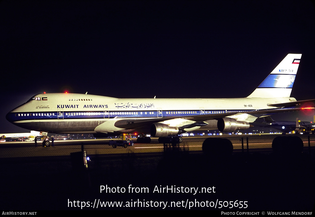 Aircraft Photo of 9K-ADA | Boeing 747-269B(SF) | Kuwait Airways | AirHistory.net #505655