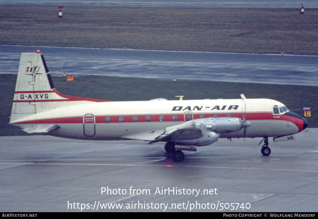 Aircraft Photo of G-AXVG | Hawker Siddeley HS-748 Srs2/226 | Dan-Air London | AirHistory.net #505740