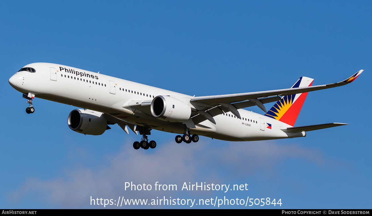 Aircraft Photo of RP-C3506 | Airbus A350-941 | Philippine Airlines | AirHistory.net #505844