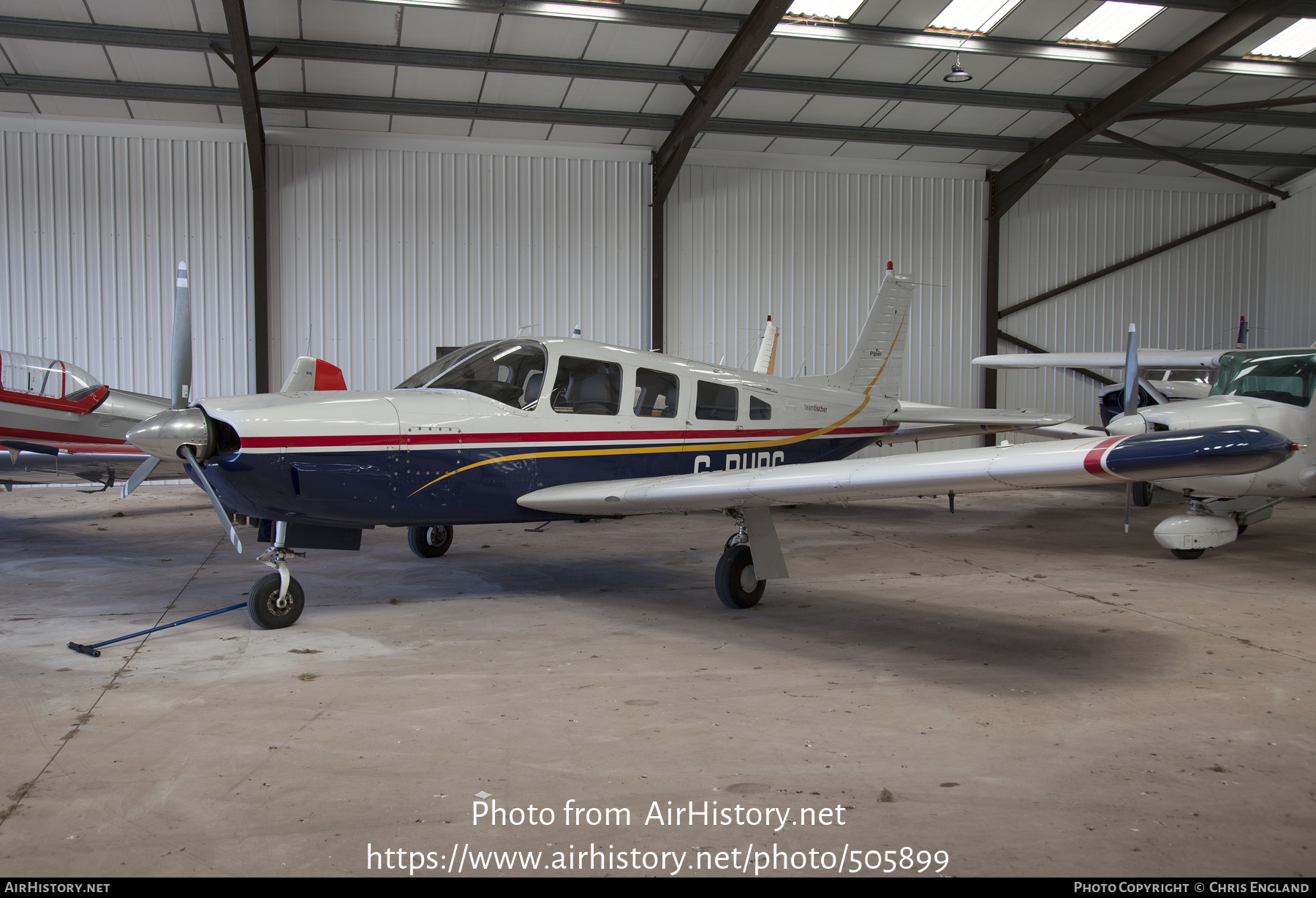 Aircraft Photo of G-BHBG | Piper PA-32R-300 Cherokee Lance | Team Tischer | AirHistory.net #505899