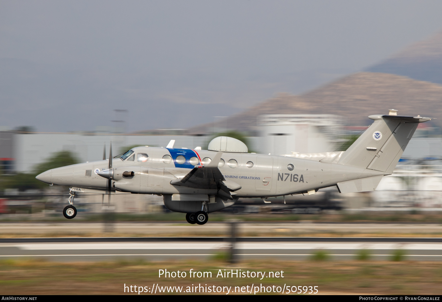 Aircraft Photo of N716A | Beechcraft 350C King Air (B300C) | USA - Customs | AirHistory.net #505935