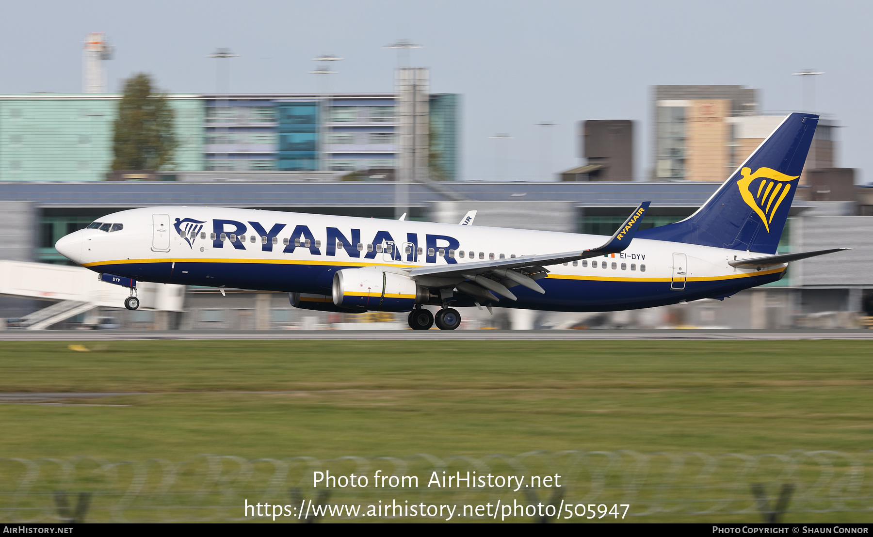 Aircraft Photo of EI-DYV | Boeing 737-8AS | Ryanair | AirHistory.net #505947