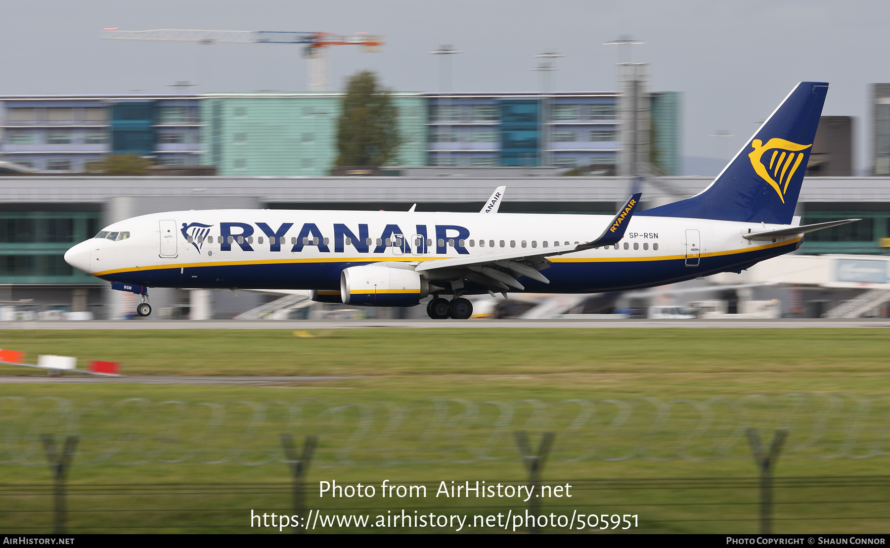 Aircraft Photo of SP-RSN | Boeing 737-800 | Ryanair | AirHistory.net #505951