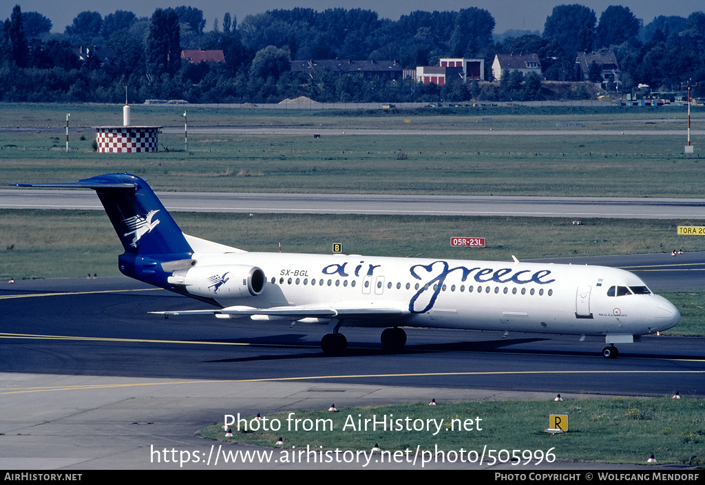 Aircraft Photo of SX-BGL | Fokker 100 (F28-0100) | Air Greece | AirHistory.net #505996