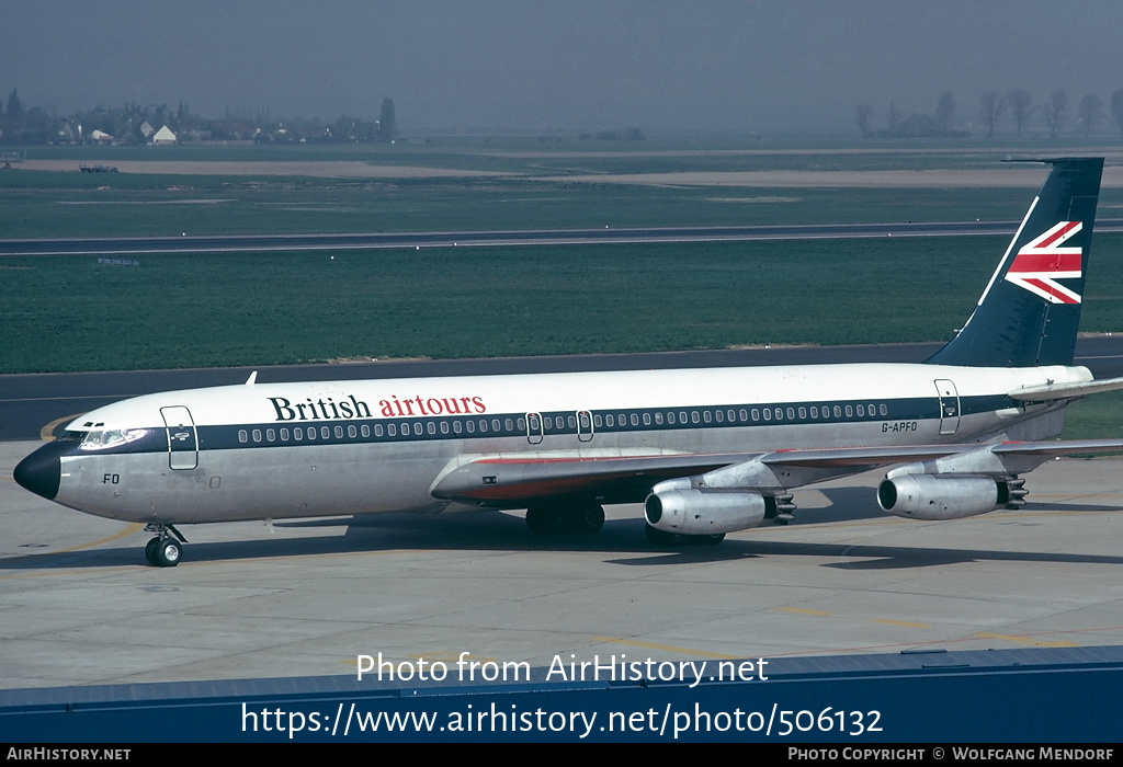 Aircraft Photo of G-APFO | Boeing 707-436 | British Airtours | AirHistory.net #506132