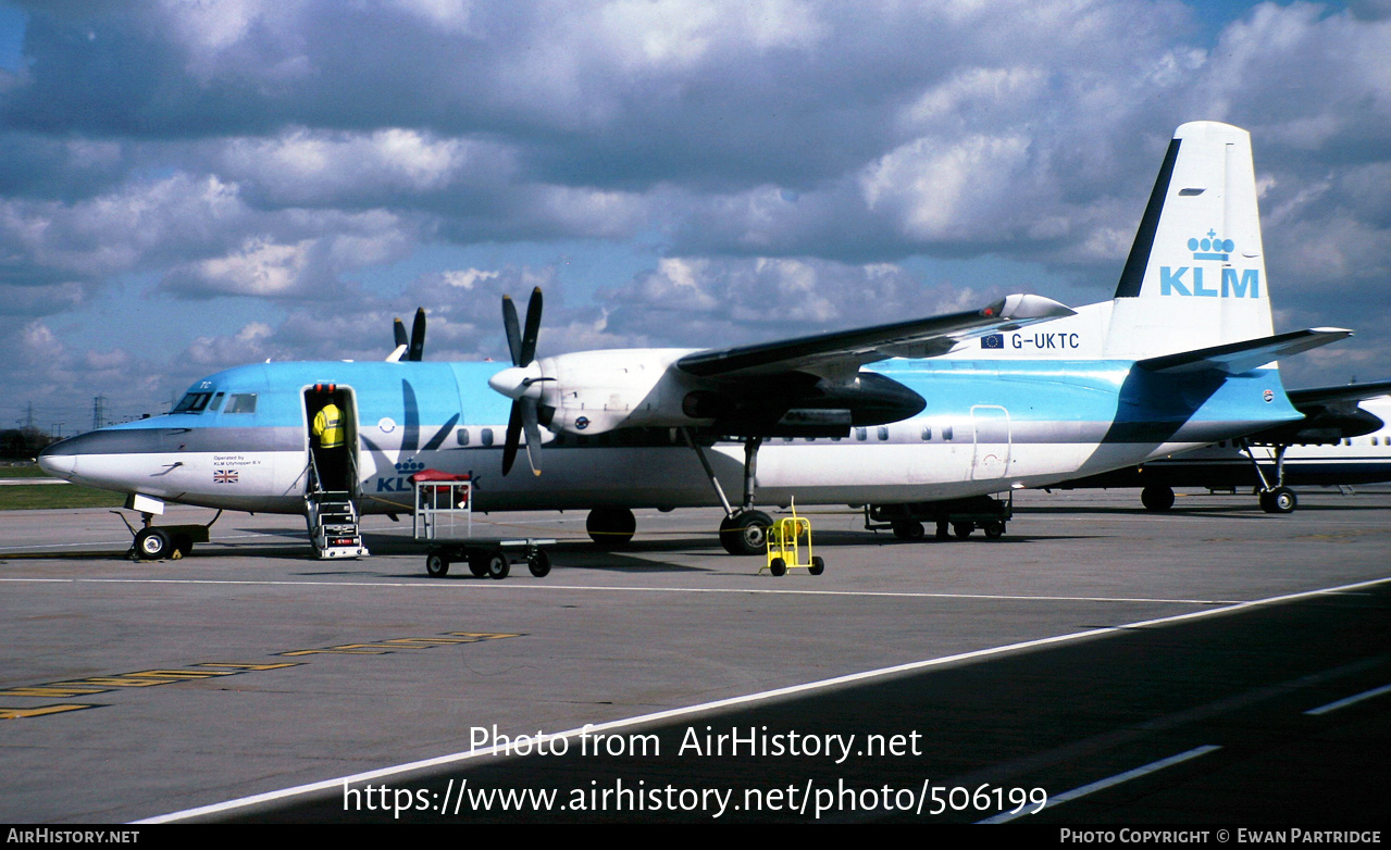 Aircraft Photo of G-UKTC | Fokker 50 | KLM UK | AirHistory.net #506199