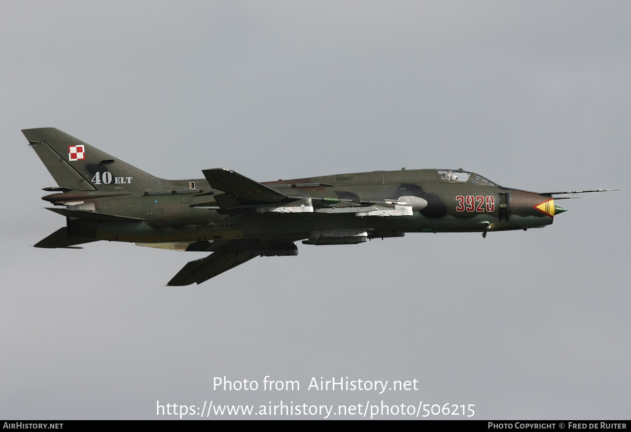 Aircraft Photo of 3920 | Sukhoi Su-22M4 | Poland - Air Force | AirHistory.net #506215