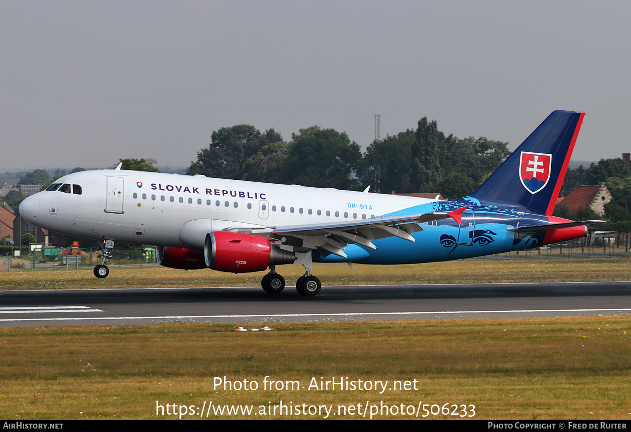 Aircraft Photo of OM-BYA | Airbus A319-115 | Slovakia - Government | AirHistory.net #506233