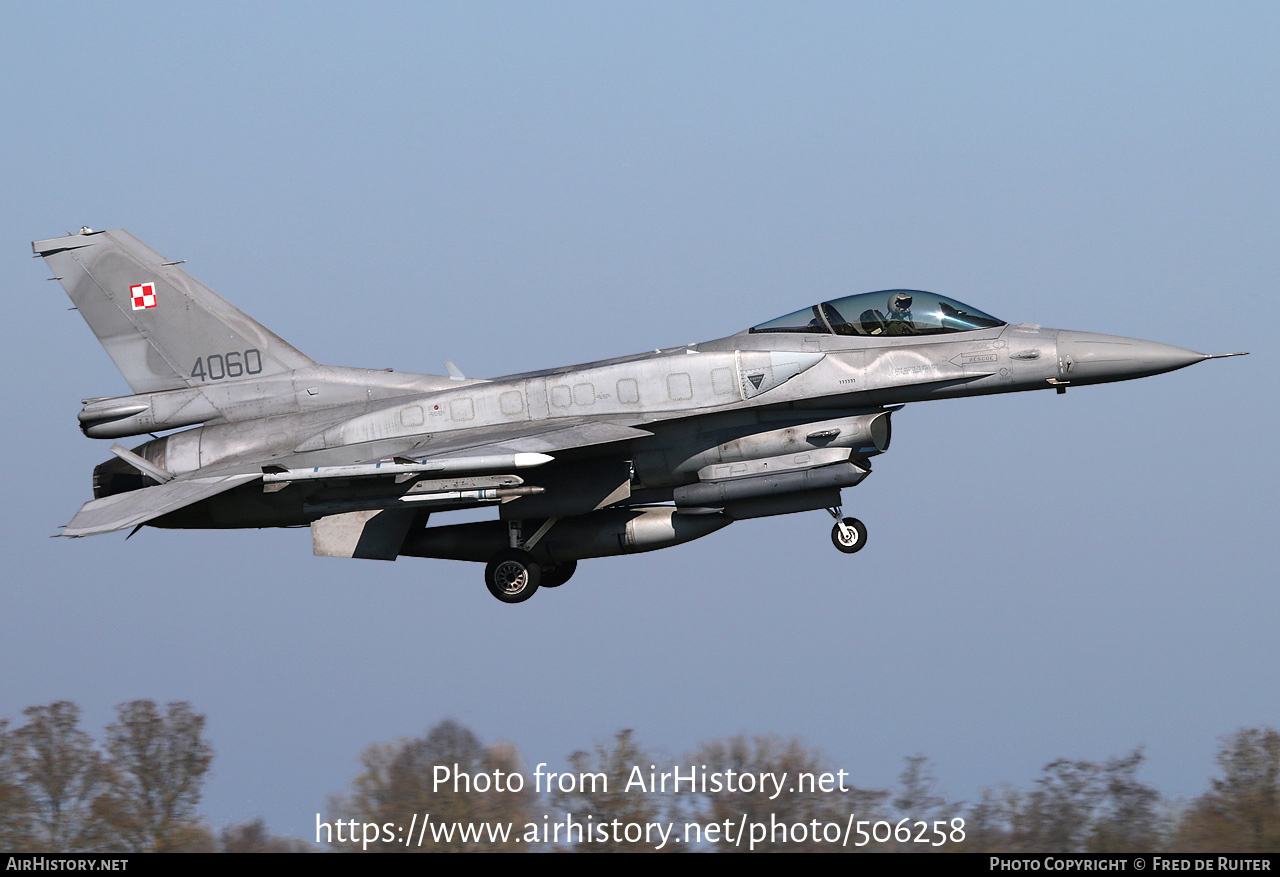 Aircraft Photo of 4060 | General Dynamics F-16C Fighting Falcon | Poland - Air Force | AirHistory.net #506258