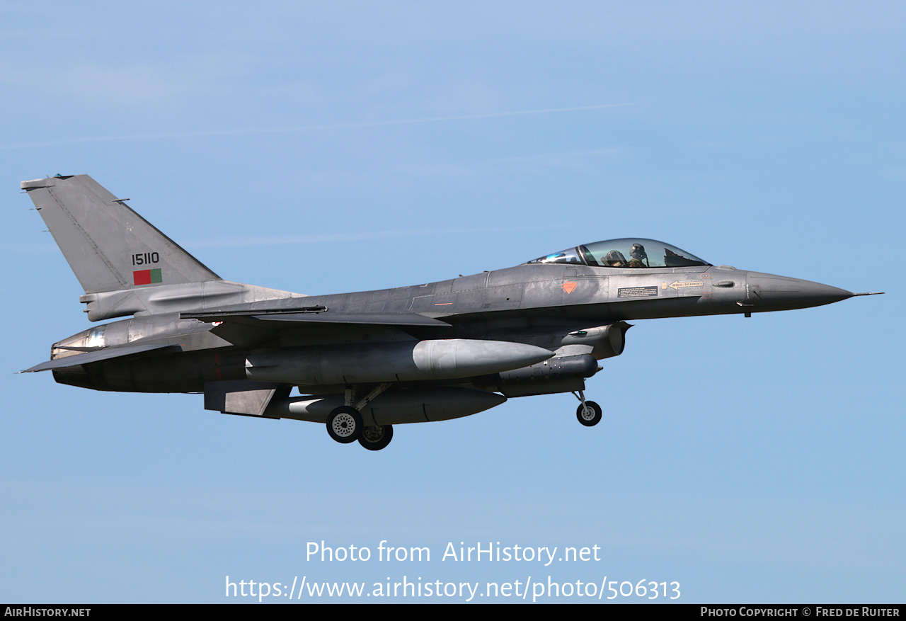 Aircraft Photo of 15110 | General Dynamics F-16AM Fighting Falcon | Portugal - Air Force | AirHistory.net #506313