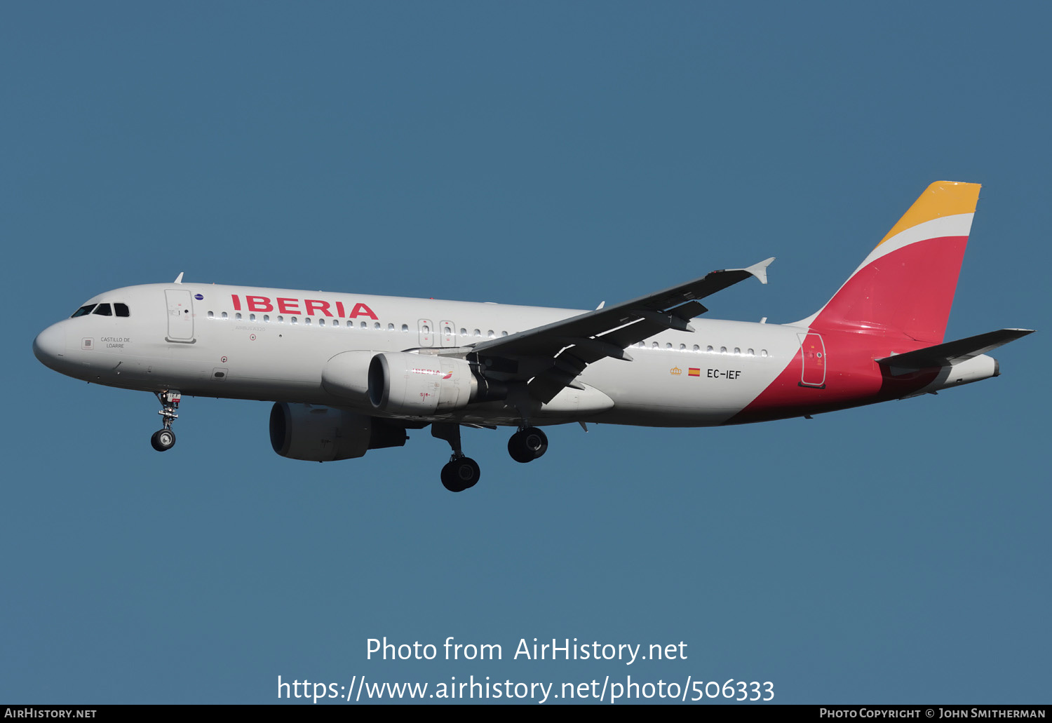 Aircraft Photo of EC-IEF | Airbus A320-214 | Iberia | AirHistory.net #506333