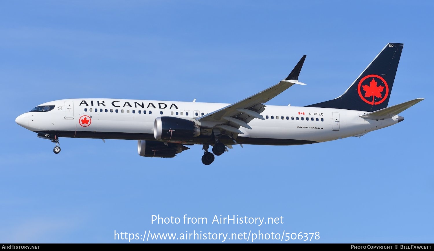 Aircraft Photo of C-GELQ | Boeing 737-8 Max 8 | Air Canada | AirHistory.net #506378