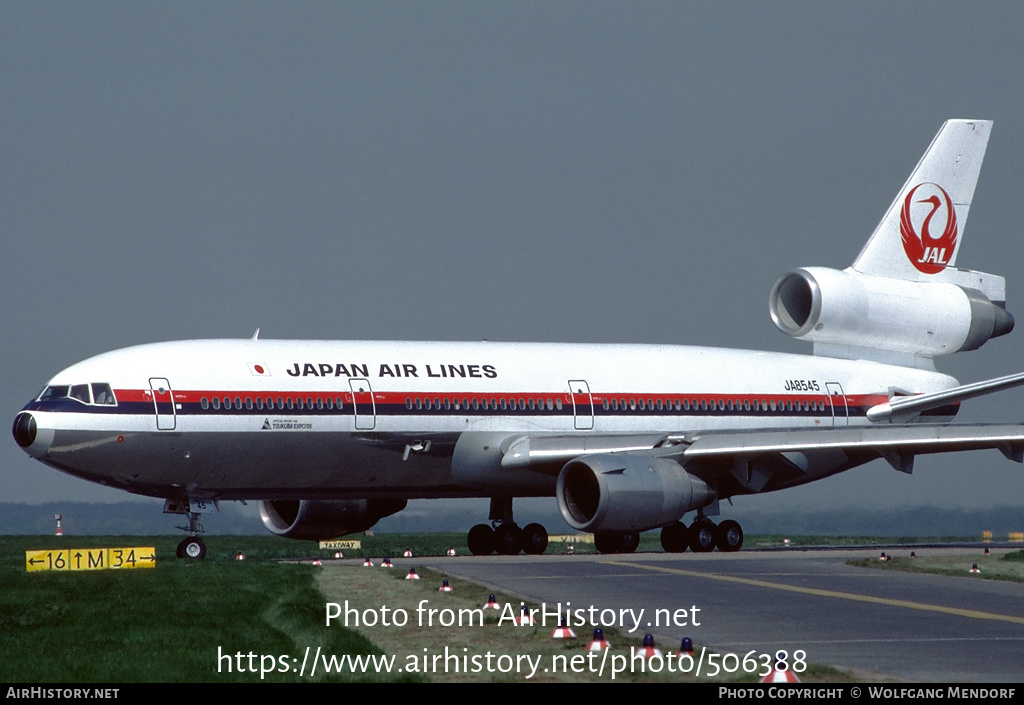 Aircraft Photo of JA8545 | McDonnell Douglas DC-10-40 | Japan Air Lines - JAL | AirHistory.net #506388