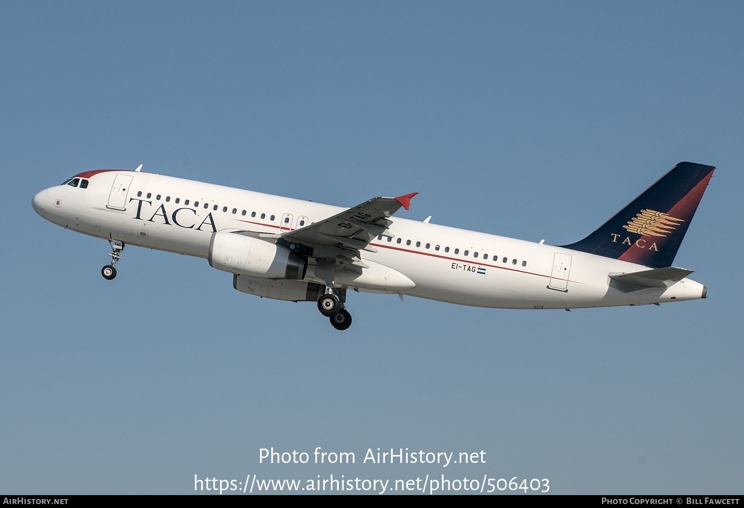 Aircraft Photo of EI-TAG | Airbus A320-233 | TACA - Transportes Aéreos Centro Americanos | AirHistory.net #506403