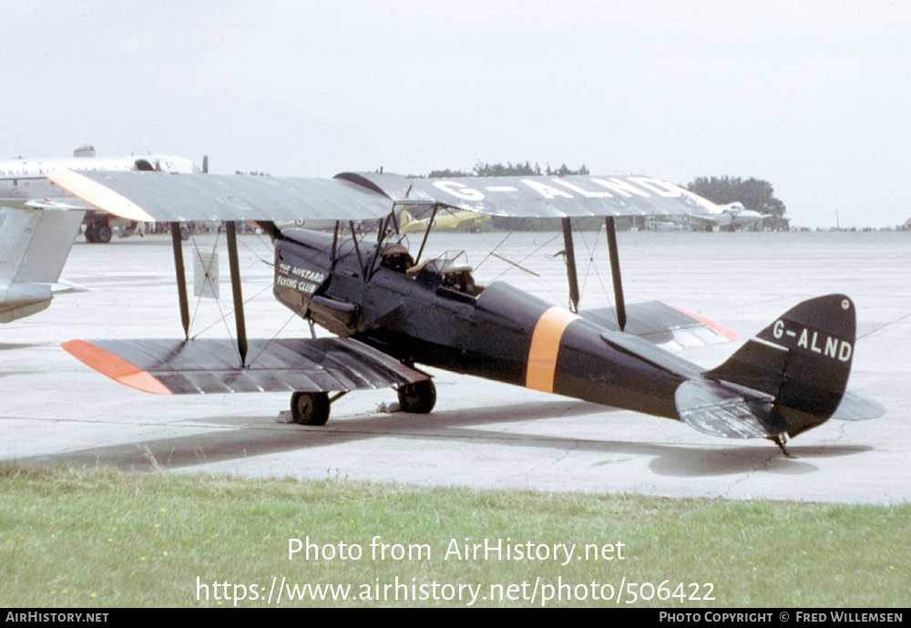 Aircraft Photo of G-ALND | De Havilland D.H. 82A Tiger Moth | The Bustard Flying Club | AirHistory.net #506422