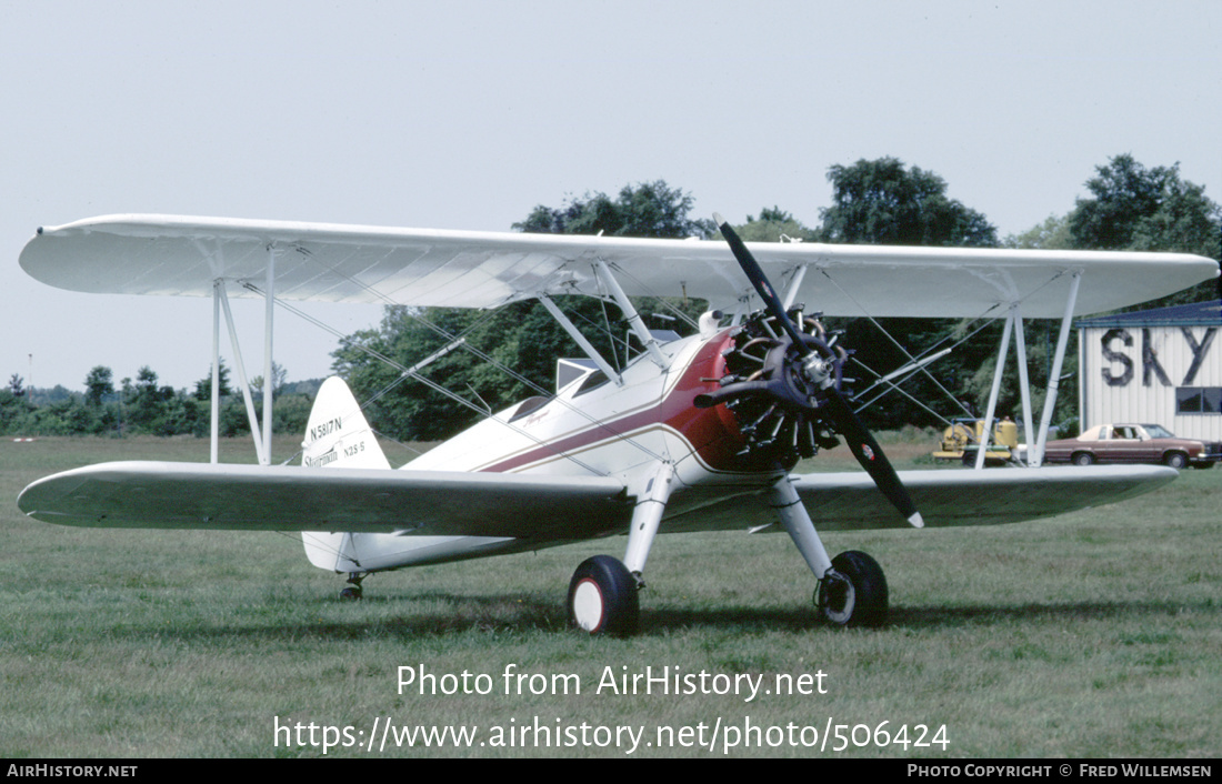 Aircraft Photo of N5817N | Boeing N2S-5 Kaydet (E75) | AirHistory.net #506424