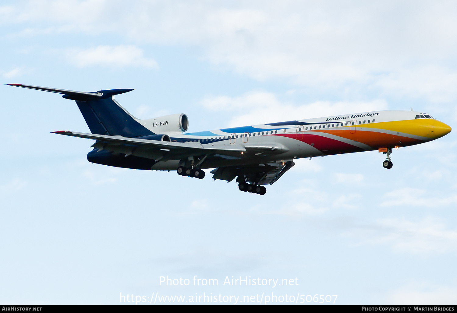 Aircraft Photo of LZ-HMW | Tupolev Tu-154M | Balkan Holidays Air - BH Air | AirHistory.net #506507