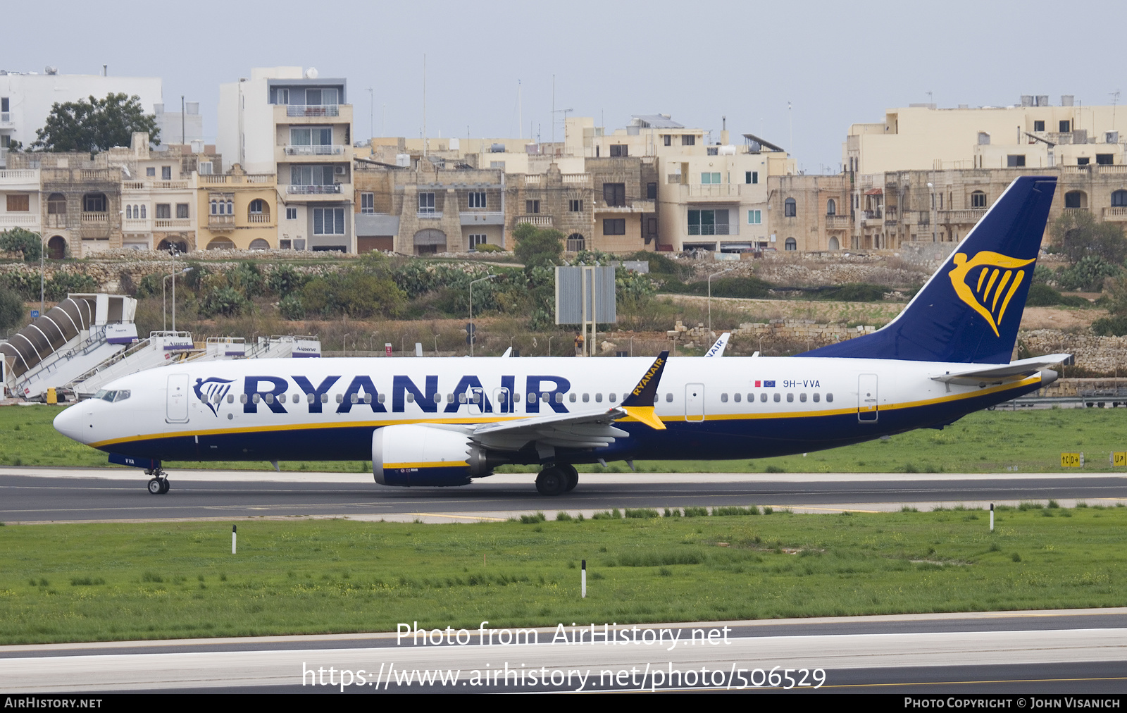 Aircraft Photo of 9H-VVA | Boeing 737-8200 Max 200 | Ryanair | AirHistory.net #506529