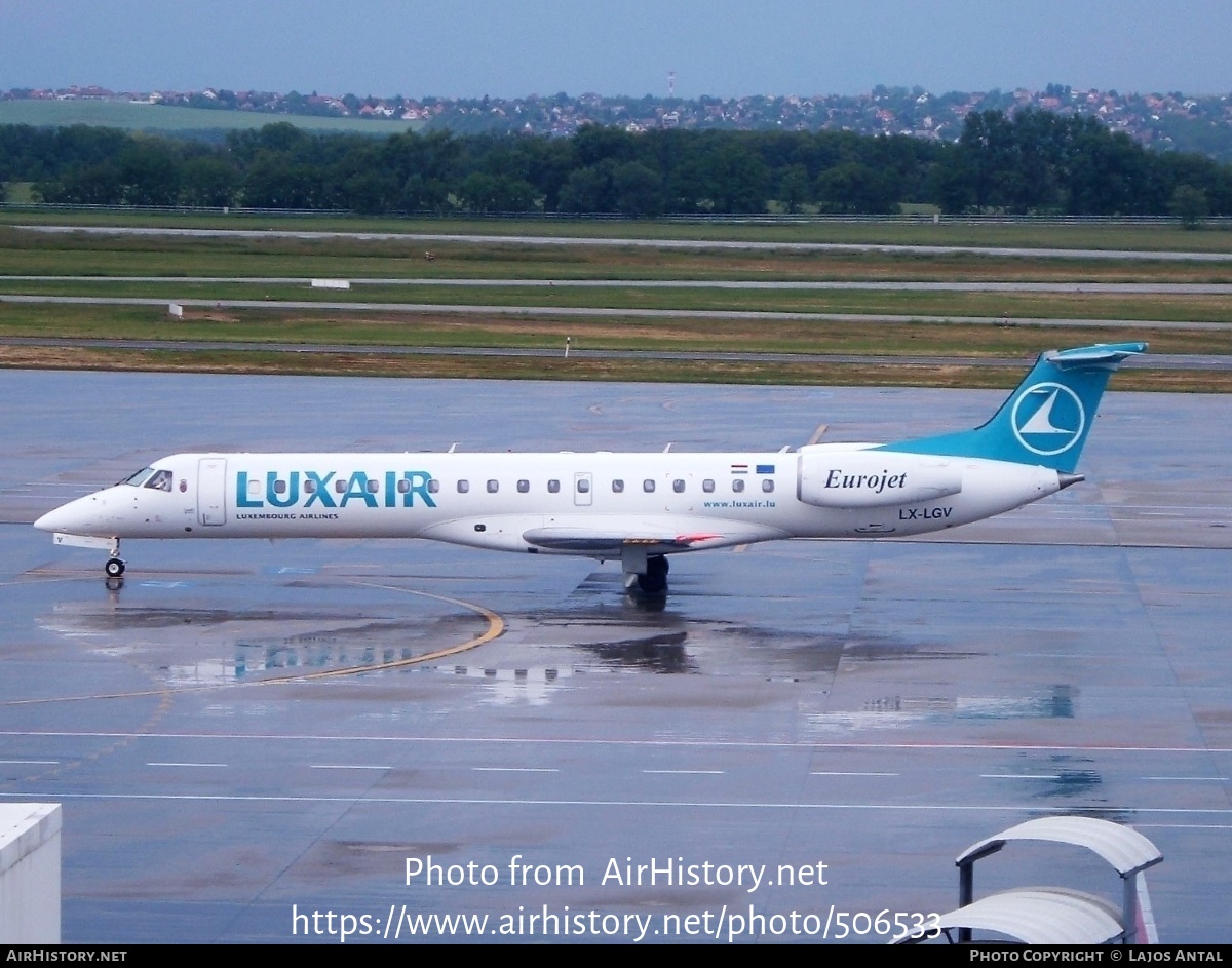 Aircraft Photo of LX-LGV | Embraer ERJ-145LU (EMB-145LU) | Luxair | AirHistory.net #506533