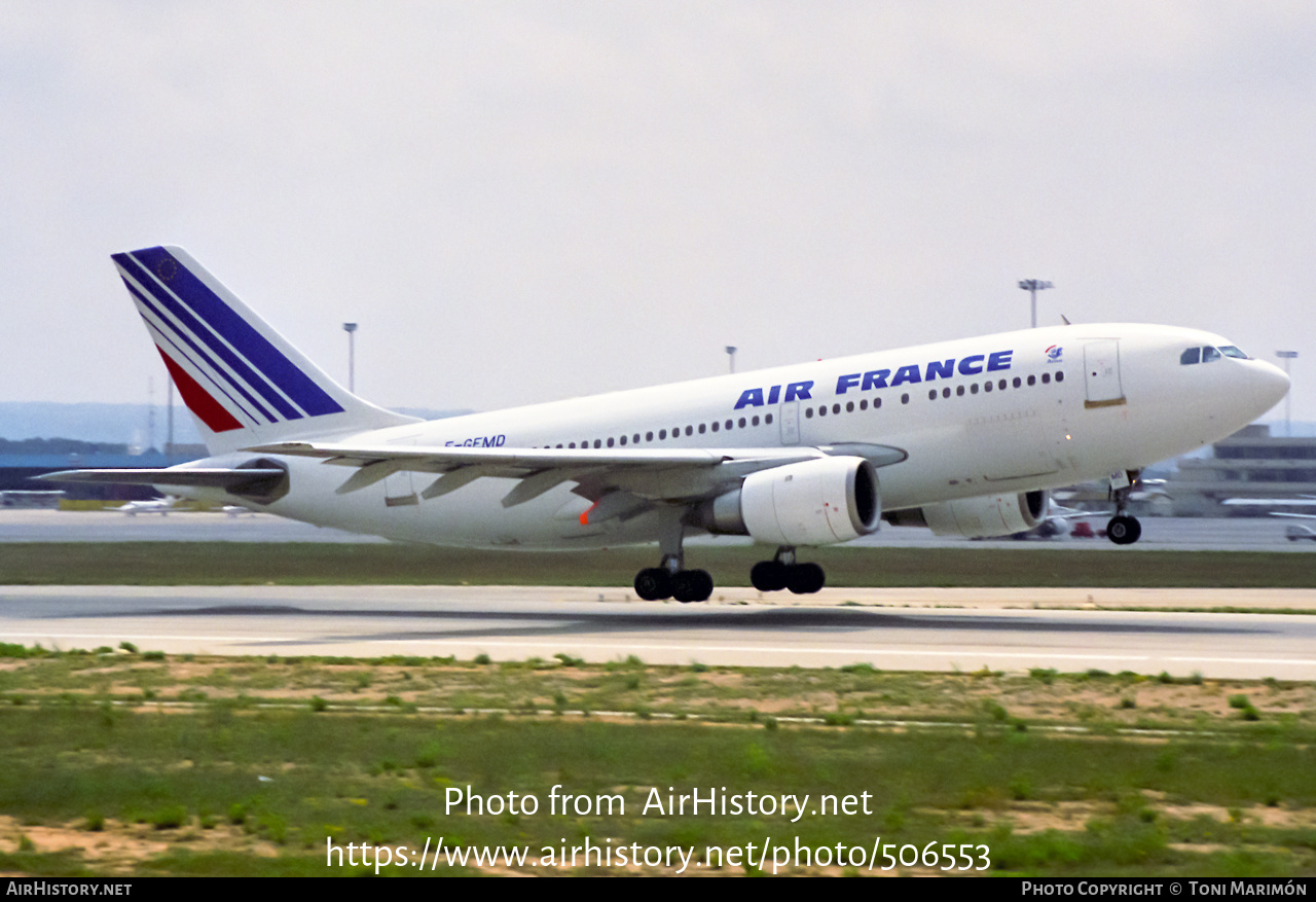 Aircraft Photo of F-GEMD | Airbus A310-203 | Air France | AirHistory.net #506553