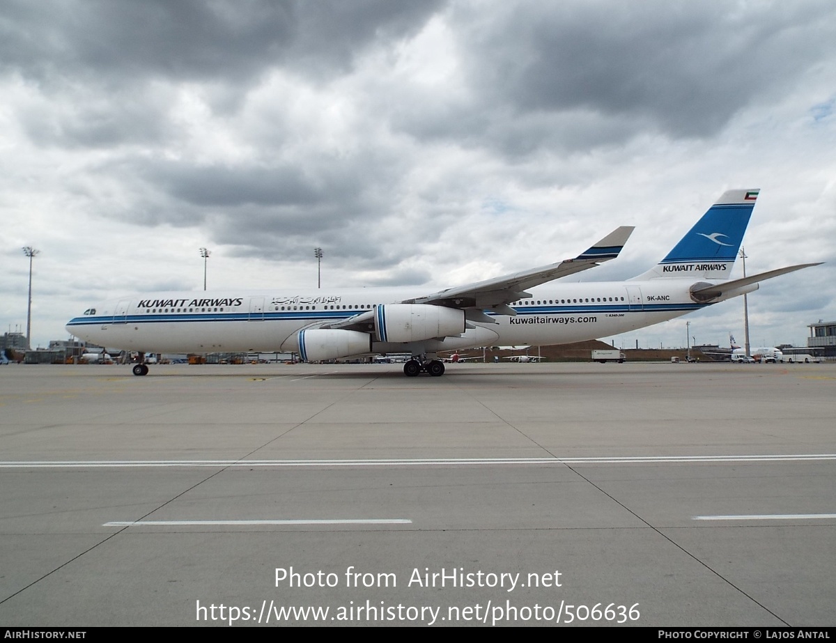 Aircraft Photo of 9K-ANC | Airbus A340-313 | Kuwait Airways | AirHistory.net #506636